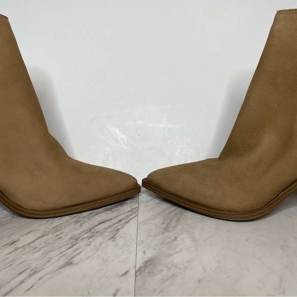 New! Steve Madden Catreena Tan Nubuck Chelsea Bootie 11M - Picture 6 of 14